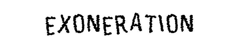 Exoneration font preview