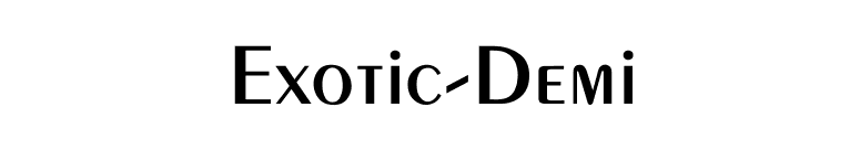 Exotic-Demi font preview