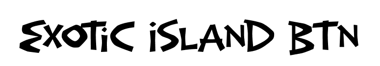 Exotic Island BTN font preview