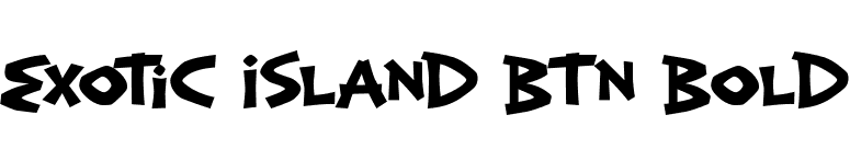 Exotic Island BTN Bold font preview