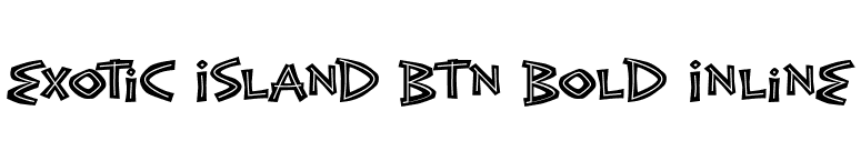 Exotic Island BTN Bold Inline font preview