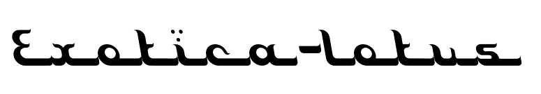 Exotica-Lotus font preview