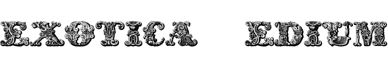 exotica Medium font preview