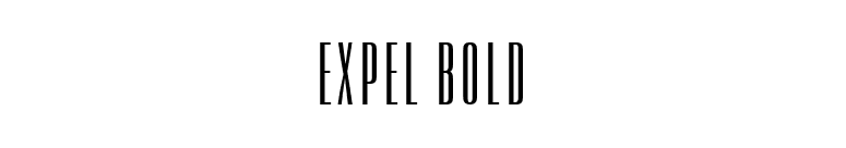 Expel Bold font preview