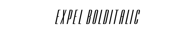 Expel BoldItalic font preview