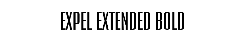 Expel Extended Bold font preview