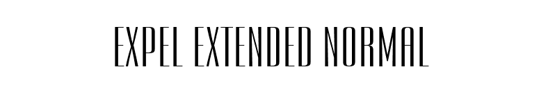 Expel Extended Normal font preview