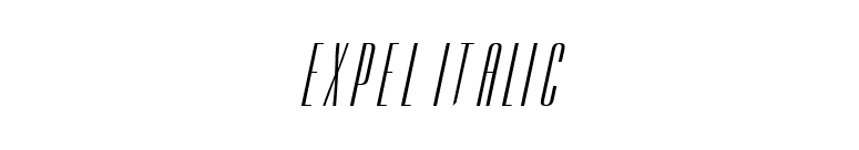 Expel Italic font preview