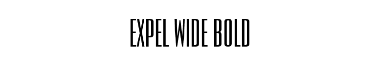 Expel Wide Bold font preview