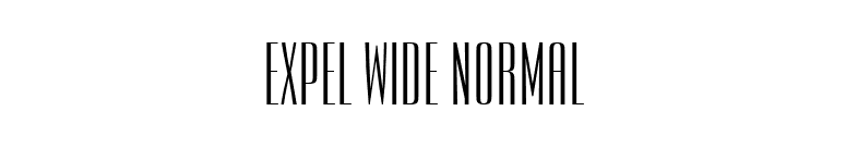 Expel Wide Normal font preview