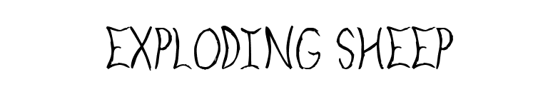 Exploding Sheep font preview
