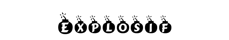 Explosif font preview