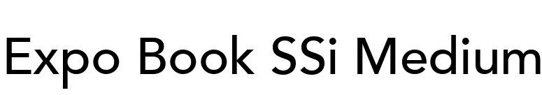 Expo Book SSi Medium font preview