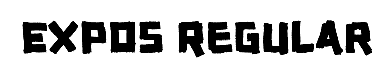 Expos Regular font preview