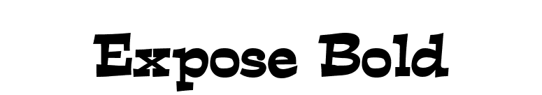 Expose Bold font preview