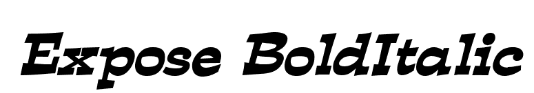 Expose BoldItalic font preview