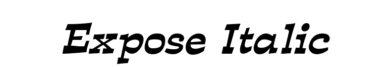Expose Italic font preview