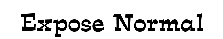 Expose Normal font preview