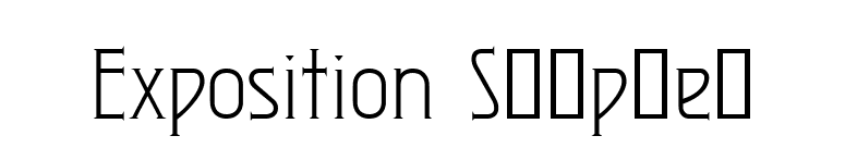 Exposition Sampler font preview