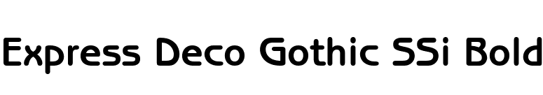 Express Deco Gothic SSi Bold font preview
