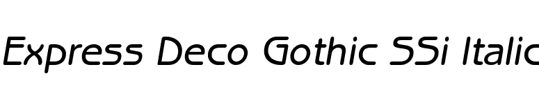Express Deco Gothic SSi Italic font preview