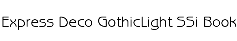 Express Deco GothicLight SSi Book font preview