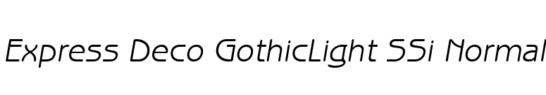 Express Deco GothicLight SSi Normal font preview