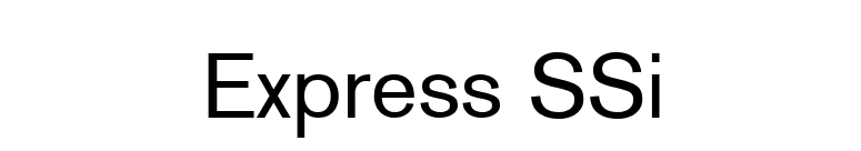 Express SSi font preview