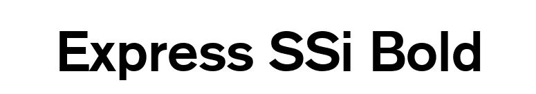 Express SSi Bold font preview