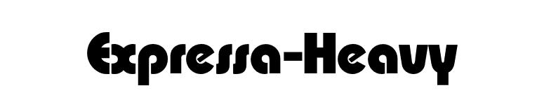 Expressa-Heavy font preview