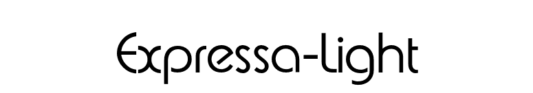 Expressa-Light font preview