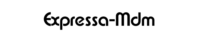 Expressa-Mdm font preview