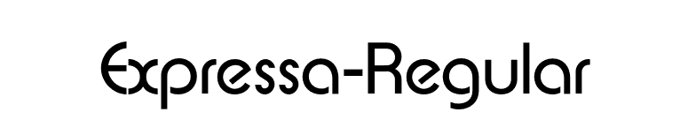 Expressa-Regular font preview