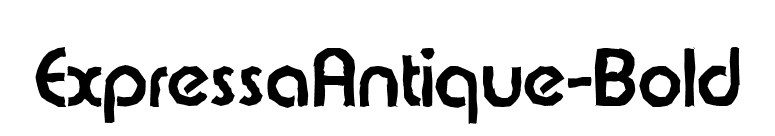 ExpressaAntique-Bold font preview
