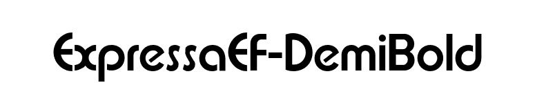ExpressaEF-DemiBold font preview