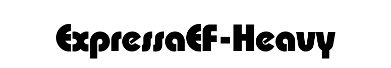 ExpressaEF-Heavy font preview