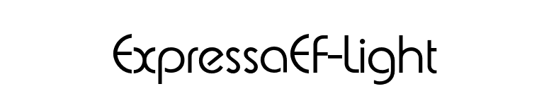 ExpressaEF-Light font preview