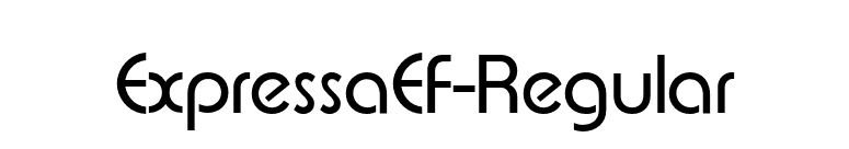 ExpressaEF-Regular font preview