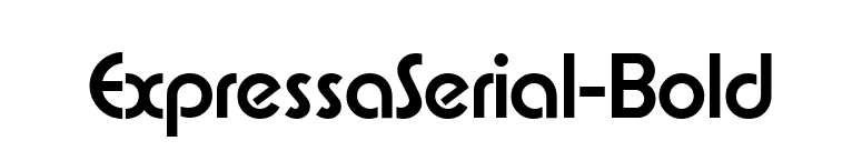 ExpressaSerial-Bold font preview