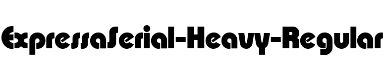 ExpressaSerial-Heavy-Regular font preview