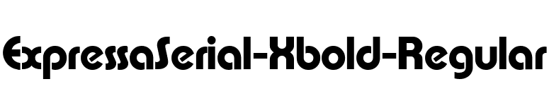 ExpressaSerial-Xbold-Regular font preview