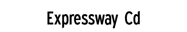 Expressway Cd font preview