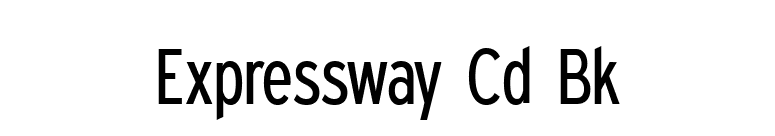 Expressway Cd Bk font preview