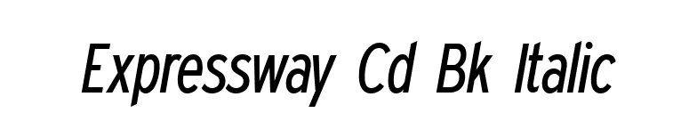 Expressway Cd Bk Italic font preview