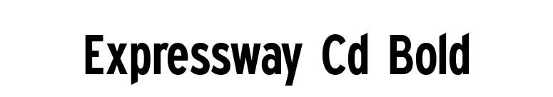 Expressway Cd Bold font preview