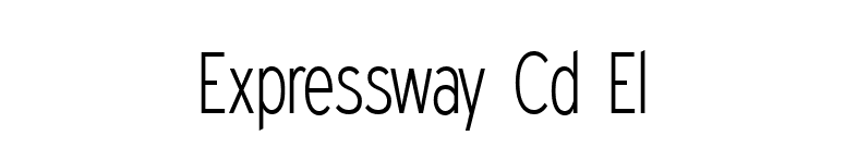 Expressway Cd El font preview