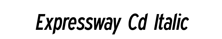 Expressway Cd Italic font preview