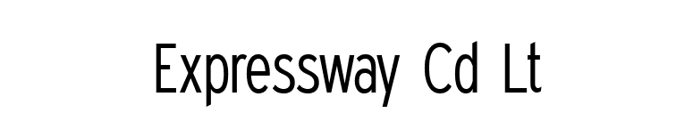 Expressway Cd Lt font preview