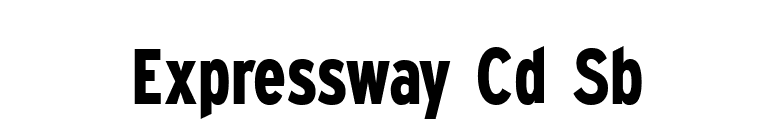 Expressway Cd Sb font preview