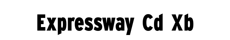 Expressway Cd Xb font preview